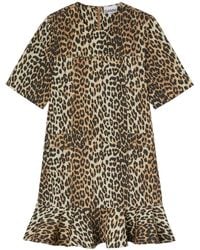 Ganni - Organic Cotton Mini Dress - Lyst