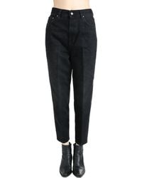 TOTEME - Logo-patch Cropped Jeans - Lyst