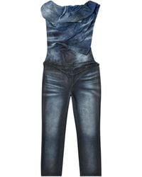 DIESEL - Asymmetric-Design Jumpsuit - Lyst