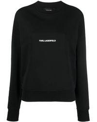KARL LAGERFELD - Logo-Print Sweatshirt - Lyst