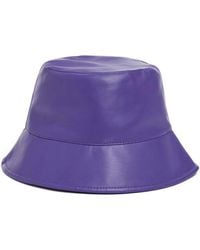 Apparis - Amara Leather-Effect Bucket Hat - Lyst