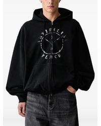 Vetements - Hoodie À Imprimé Graphique Et Effet Délavé - Lyst