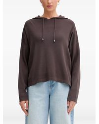 Benetton - Hoodie À Lien De Resserrage Et Fente Latérale - Lyst