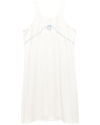 Marie Adam-Leenaerdt - Robe Longue Sans Manches À Détail De Nœud - Lyst