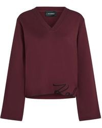 Karl Lagerfeld - Vネック セーター - Lyst