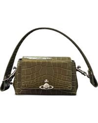 Vivienne Westwood - Sac À Plaque Orb Effet Peau De Crocodile - Lyst