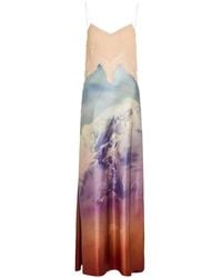 Gabriela Hearst - X Paul Smith Adolphine Mountain-Print Maxi Dress - Lyst