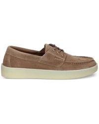 BOSS - Suede Loafers With Slightly Translucent Sole - Lyst