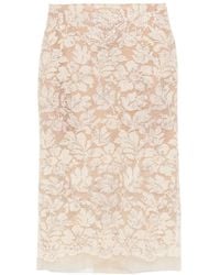 Ermanno Scervino - フローラル スパンコールスカート - Lyst