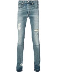 Unravel Project - Distressed Skinny Jeans - Lyst