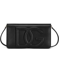 Dolce & Gabbana - Schoudertas Met Dg Logo - Lyst