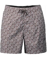 Moorer - Portofino Geometric-Print Swim Shorts - Lyst