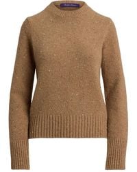 Ralph Lauren - Donegal Speckled Cashmere Sweater - Lyst