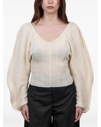 Séfr - V-Neck Long-Sleeve Top - Lyst