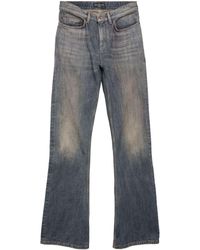 Balenciaga - Organic Cotton Bootcut Denim Jeans - Lyst