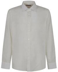 Canali - Long-Sleeved Linen Shirt - Lyst
