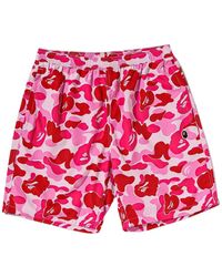 A Bathing Ape - Abc Camo Ape Head Shorts - Lyst