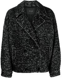 Maje - Structured Double-breasted Coat - Lyst
