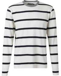 Officine Generale - Striped Long-Sleeve T-Shirt - Lyst