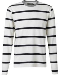 Officine Generale - T-Shirt Rayé À Manches Longues - Lyst