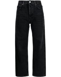 Agolde - Parker Dark-wash Cropped Jeans - Lyst