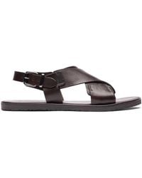 SCAROSSO - Massimo Leather Sandals - Lyst