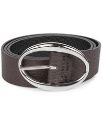 Orciani - Ceinture En Cuir Grainé À Boucle - Lyst