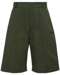 MSGM - Logo-Embroidered Bermuda Shorts - Lyst