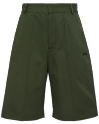 MSGM - Logo-Embroidered Bermuda Shorts - Lyst