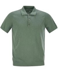 PT Torino - Poloshirt Met Korte Mouwen En Knoop - Lyst