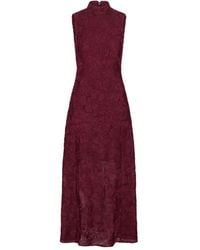 ROTATE BIRGER CHRISTENSEN - Midi-Jurk Met Kant - Lyst