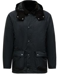 Barbour - Hooded Corduroy-Collar Jacket - Lyst