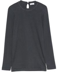 Brunello Cucinelli - T-Shirt À Ornements Métalliques - Lyst