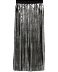 MSGM - Midi-Plooirok - Lyst