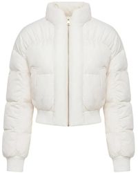 Elisabetta Franchi - Butter Cropped Down Jacket - Lyst