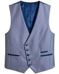ETIEM TEXTIL S.L. - Micro-Patterned Single-Breasted Waistcoat - Lyst