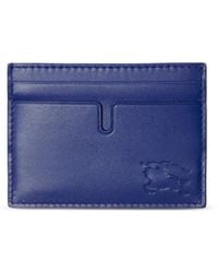 Burberry - Leather Card Holder With Logo - Lyst