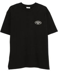 Les Deux - Worldwide Logo-Print Cotton T-Shirt - Lyst