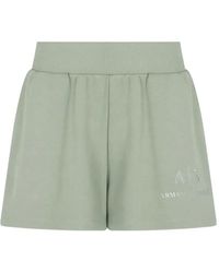 ARMANI EXCHANGE - Logo-Print Shorts - Lyst