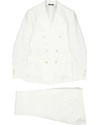 Dolce & Gabbana - Blazer de lino con doble botonadura - Lyst