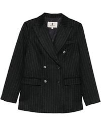 Barena - Blazer Met Krijtstreep En Dubbele Rij Knopen - Lyst