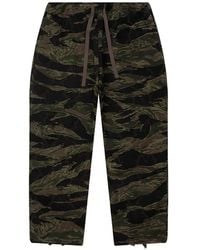 South2 West8 - Skull-Quilting Camouflage Trousers - Lyst