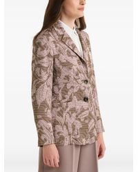 Maliparmi - Leaf-Print Blazer - Lyst