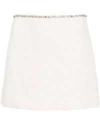 N°21 - Gem-embellished Mini Skirt - Lyst