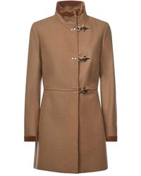 Fay - Double-Breasted Toggle Coat - Lyst