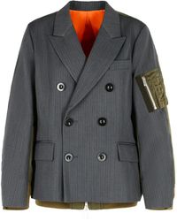 Sacai - Jack Met Dubbele Rij Knopen - Lyst