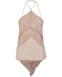 ANDAMANE - Blouse En Crochet Reina À Franges - Lyst