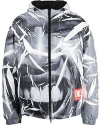 DIESEL - J-thoot Graphic-print Hooded Jacket - Lyst