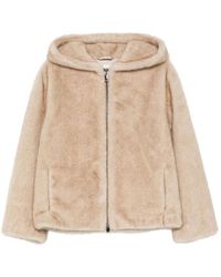 P.A.R.O.S.H. - Faux Fur Hooded Jacket - Lyst