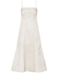 ROTATE BIRGER CHRISTENSEN - Mini Adjustable Strap Dress With Square Neck - Lyst